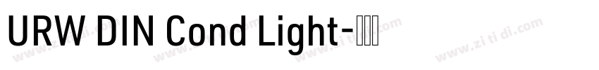 URW DIN Cond Light字体转换